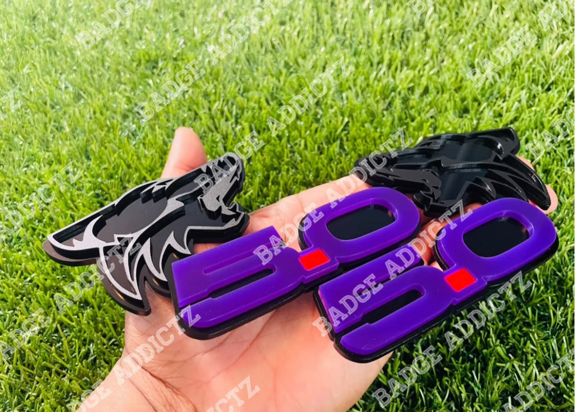 Coyote 5.0 Emblem Badges Racing Fast Car