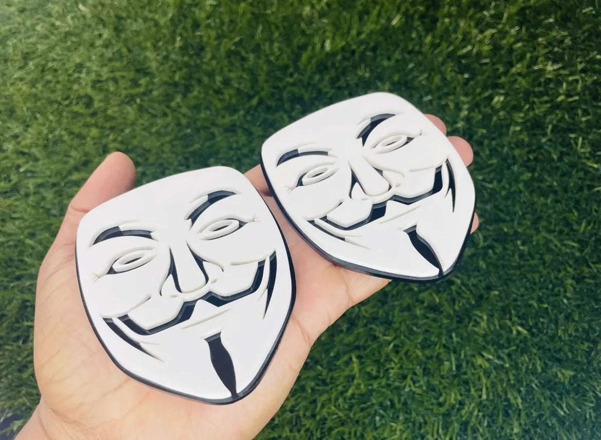 Anonymous Hack Man Emblem Badges Car/Trunk Badge Addictz Custom New
