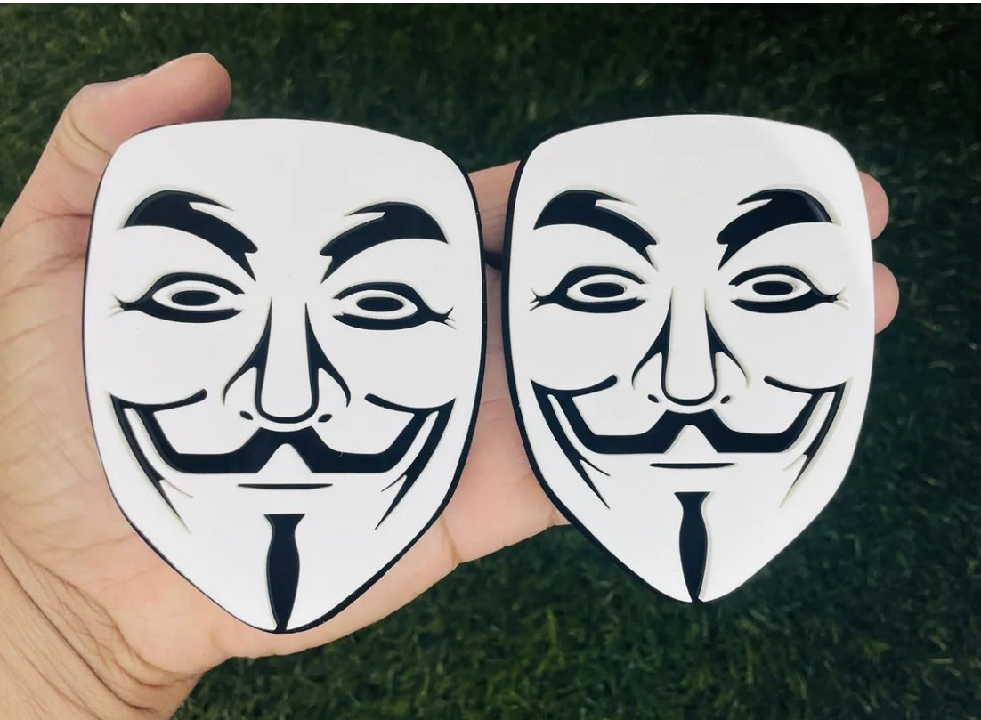 Anonymous Hack Man Emblem Badges Car/Trunk Badge Addictz Custom New