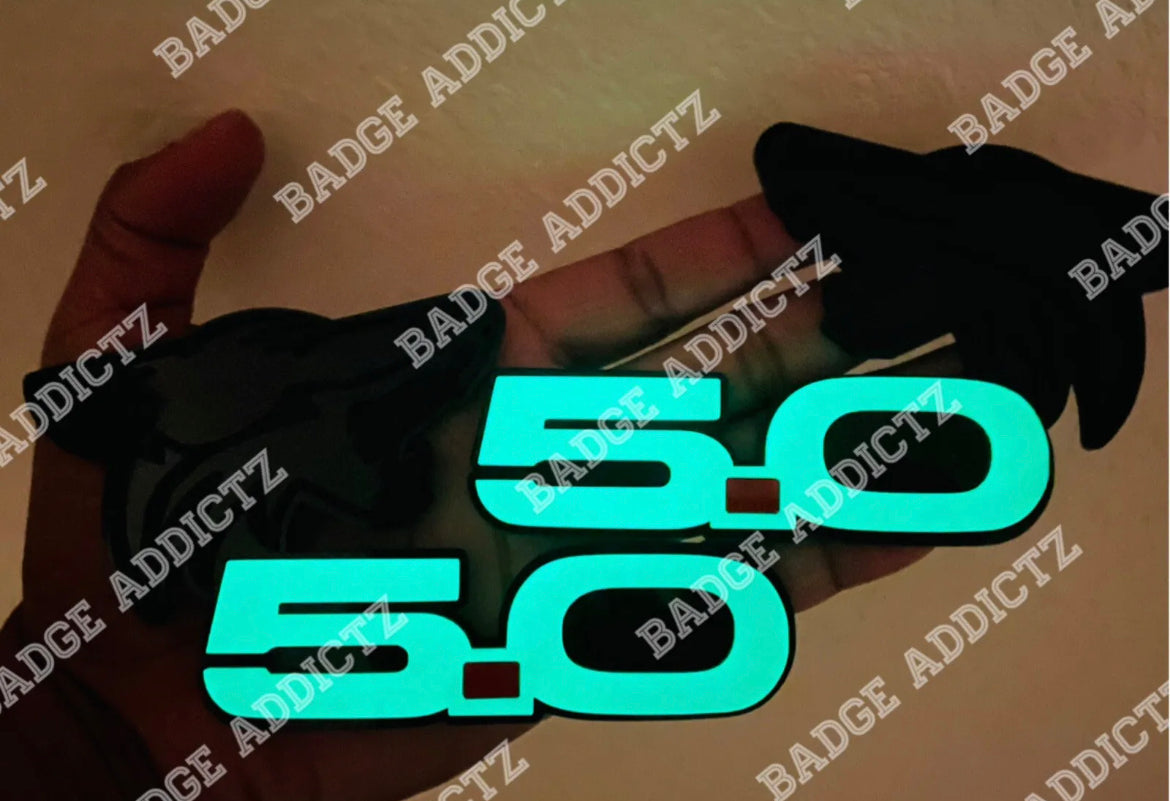 Coyote 5.0 Emblem Badges Racing Fast Car