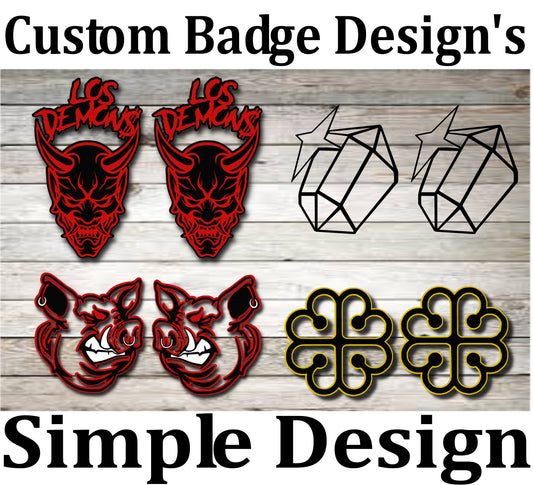 Simple Custom Badge Emblem Design, Send Your Design and We’ll Make Custom Badges Emblems For You.