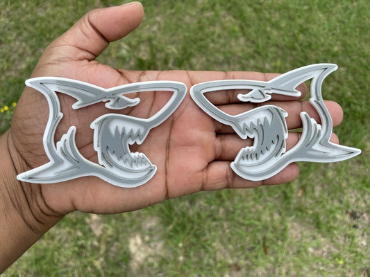 Shark Car Emblem Badge Custom New