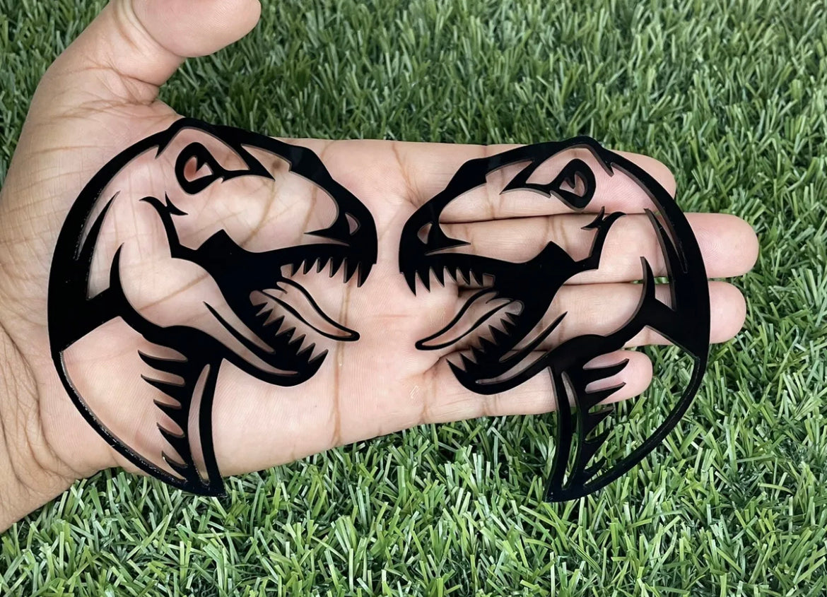 Raptor Emblem Badges Custom Velociraptor – badgeaddictz